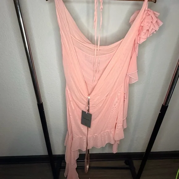 House of CB Blush Asymmetrical Dress - Picture 2 of 2